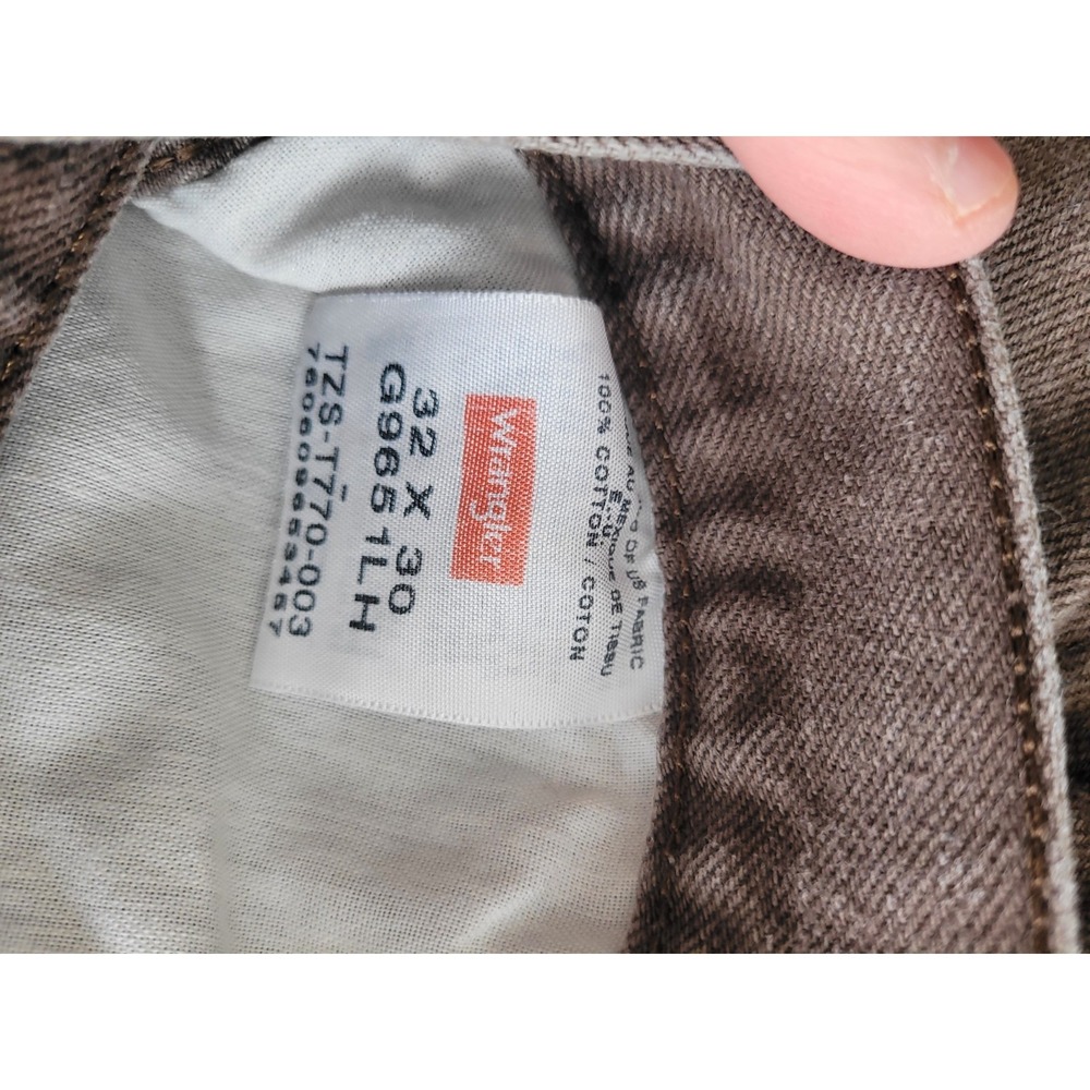 Wrangler Authentics Jeans Mens 32x30 Trendy Brown Mocha Relaxed Straight Leg - Picture 5 of 10